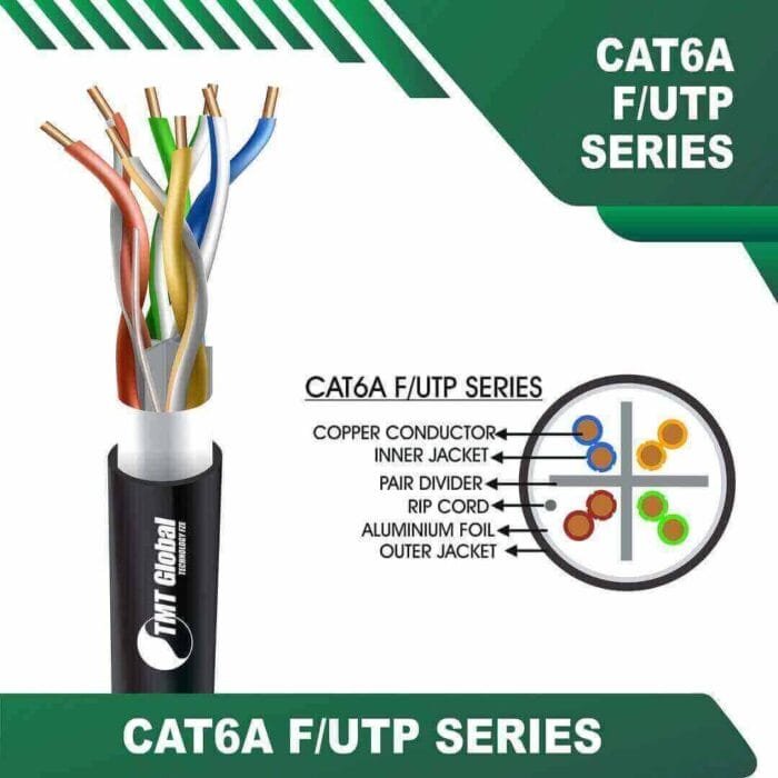 Cat6a f utp 6axx6m LSZH Cable 23 awg 4 pair 305m - Image 3