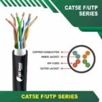 Cat5e f utp 5xxxzm PVC Cable 24 awg 4 pair 305m