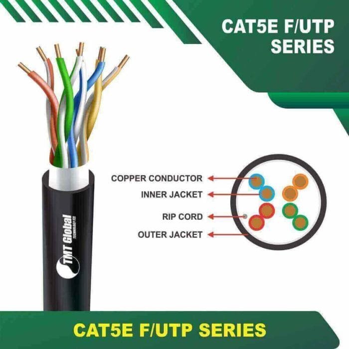 Cat5e f utp 5xxxzm PVC Cable 24 awg 4 pair 305m