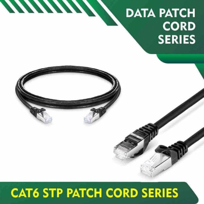 Cat6 stp Black Patch cord 23 awg 0.06cm-100 meter - Image 1