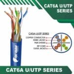Cat6a u utp 6axx6m pvc Cable 23 awg 4 pair 305m