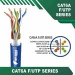 Cat6a f utp 6axx6m LSZH Cable 23 awg 4 pair 305m