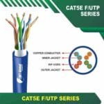 Cat5e f utp 5xxxzm PVC Cable 24 awg 4 pair 305m