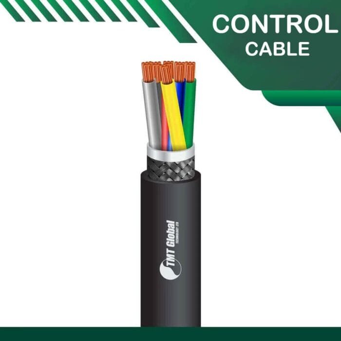 6 core control cable braid shielded PE outdoor 10 to 24 awg 305m - Image 1