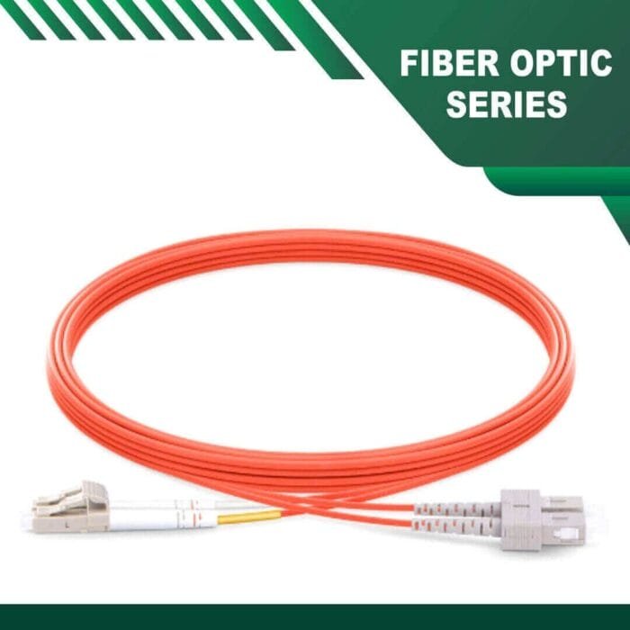 sc to Lc upc duplex om2 fiber patch cord lszh multimode 1-100 meter - Image 1