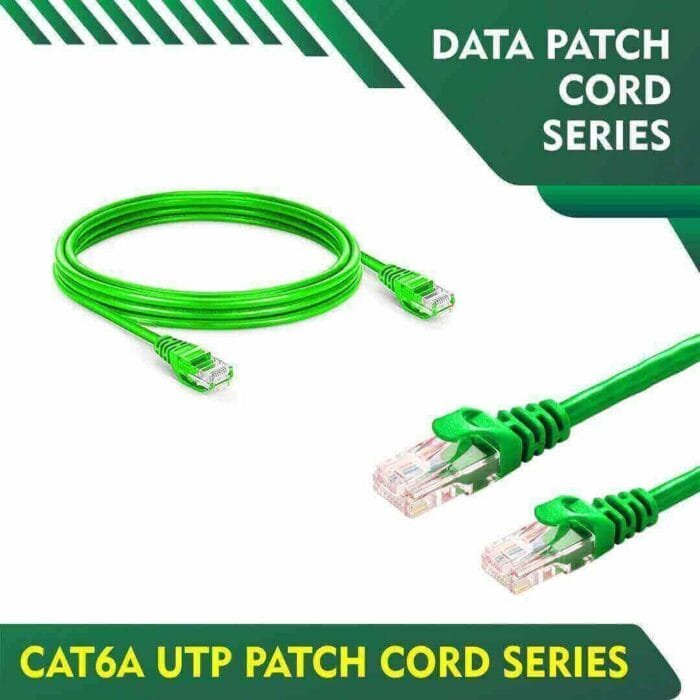 Cat6a utp 6A4PBNXX Green Patch cord 24 awg 0.06cm-100 meter - Image 1
