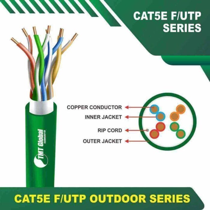 Cat5e f utp 5xxx5B pe Outdoor Cable 24 awg 4 pair 305m - Image 6