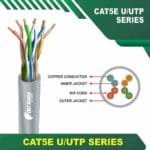 Cat5e u utp 5xxx5b LSZH Cable 24 awg 4 pair 305m