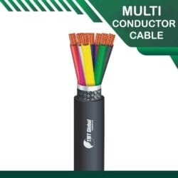 8 core Multi conductor cable PE braid shielded outdoor 16 to 24 awg 305m