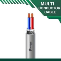 2 core Multi conductor cable braid shielded 16 to 24 awg 305m