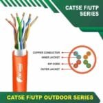 Cat5e f utp 5xxxzm PE Outdoor Cable 23 awg 4 pair 305m - Image 3