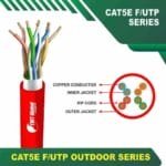 Cat5e f utp 5xxx5B pe Outdoor Cable 24 awg 4 pair 305m - Image 5