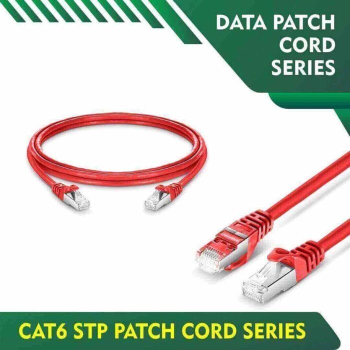 Cat6 stp Red Patch cord 23 awg 0.06cm-100 meter - Image 1
