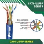 Cat6a u utp cable 6axx5b pvc 23 awg 4 pair 305m - Image 2