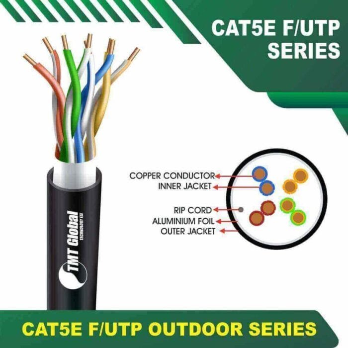 Cat5e u utp 5xxx8B PE Outdoor Cable 24 awg 4 pair 305m - Image 6