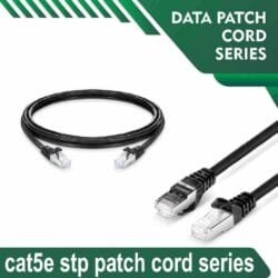 Cat5e stp 5X4SMKXX Black Patch cord 24 awg 0.06cm-100 meter Cat5e stp 5X4SBKXX Black Patch cord 24 awg 0.06cm-100 meter