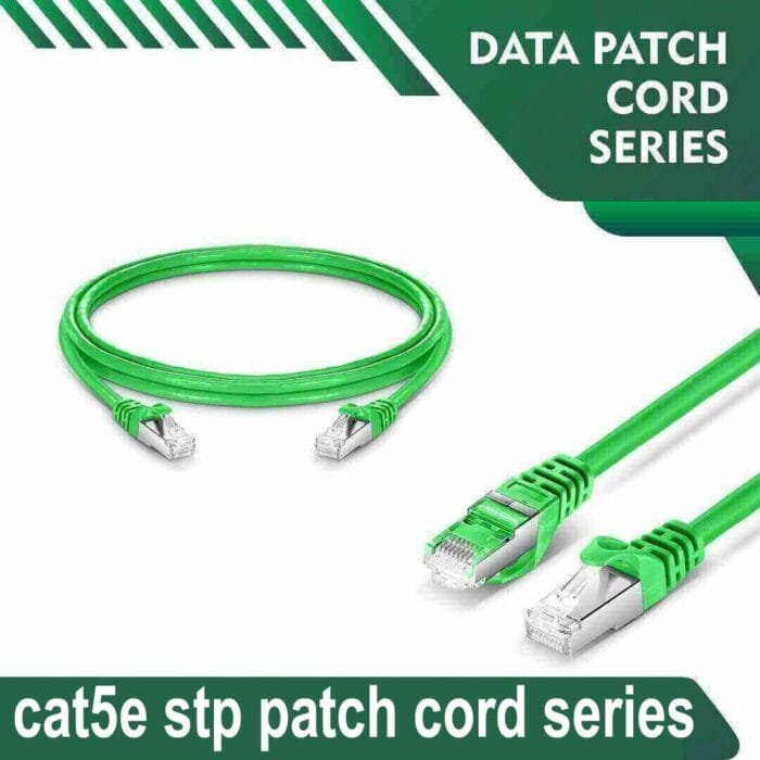 Cat5e stp 5X4SBNXX Green Patch cord 24 awg 0.06cm-100 meter - Image 1