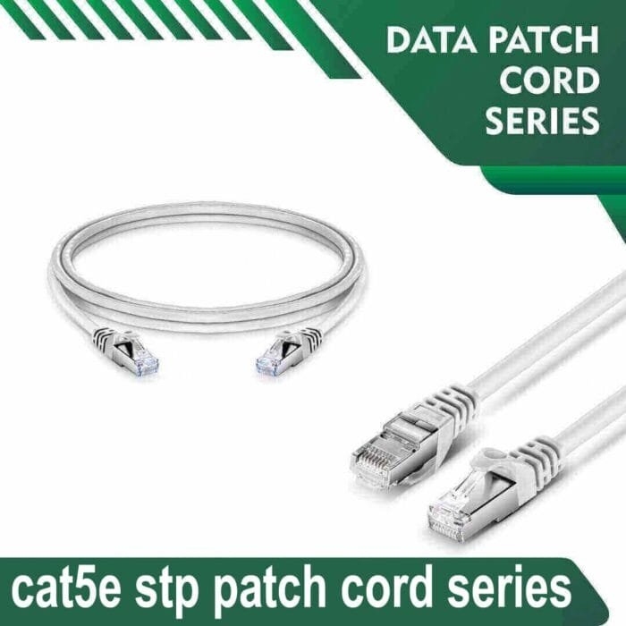 Cat5e stp 5X4SMWXX White Patch cord 24 awg 0.06cm-100 meter - Image 1