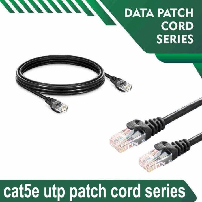Cat5e utp 5X4PMKXX Black Patch cord 24 awg 0.06cm-100 meter - Image 1