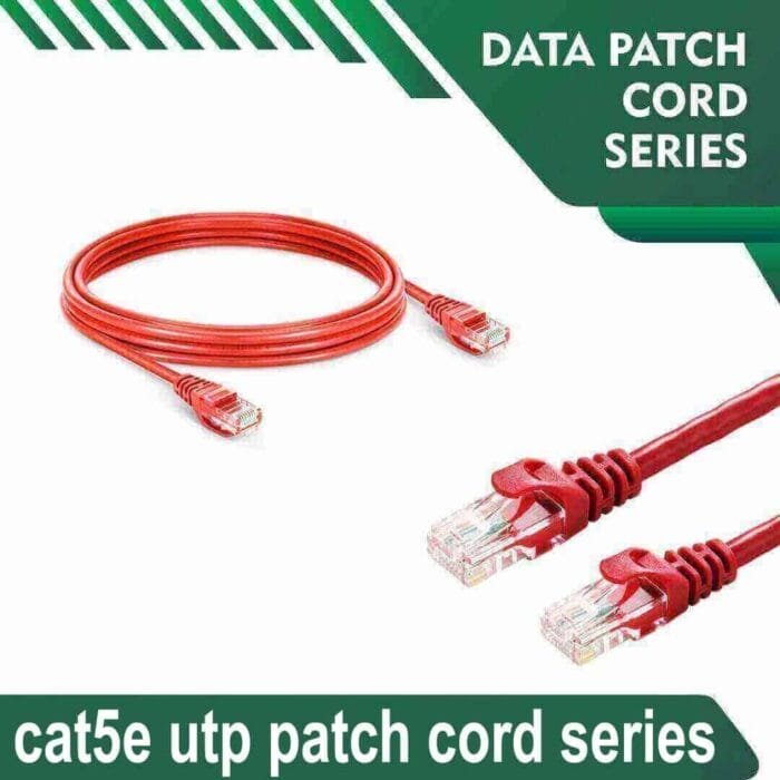 Cat5e utp 5X4PMRXX Red Patch cord 24 awg 0.06cm-100 meter - Image 1