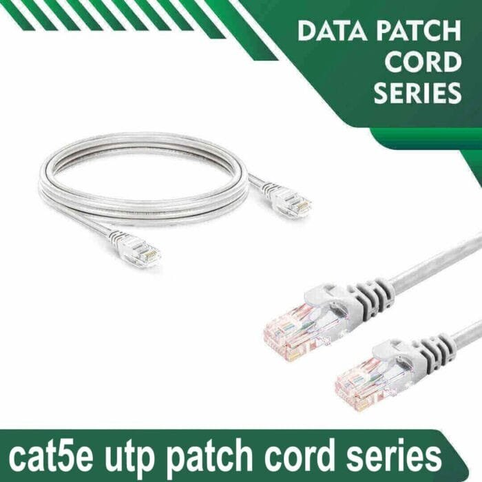 Cat5e utp 5X4PBWXX White Patch cord 24 awg 0.06cm-100 meter - Image 1
