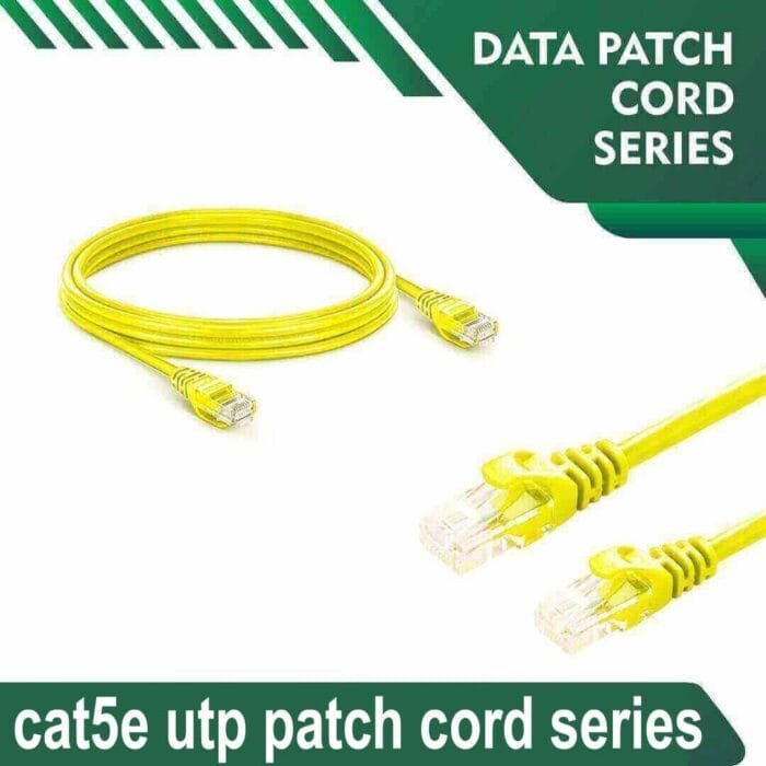 Cat5e utp 5X4PMYXX Yellow Patch cord 24 awg 0.06cm-100 meter - Image 1