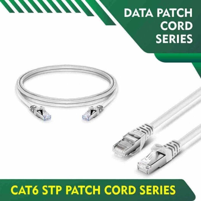 Cat6 stp White Patch cord 23 awg 0.06cm-100 meter - Image 1