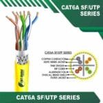 Cat6a sf utp 6axx6m LSZH Cable 23 awg 4 pair 305m - Image 2