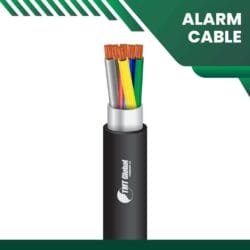 6 core Alarm cable shielded outdoor 16 to 24 awg 305m
