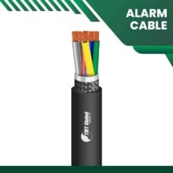 6 core Alarm cable braid shielded PE outdoor 16 to 24 awg 305m