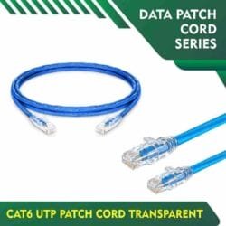 Cat6 utp Transparent Blue Patch cord 23 awg 0.06cm-100 meter