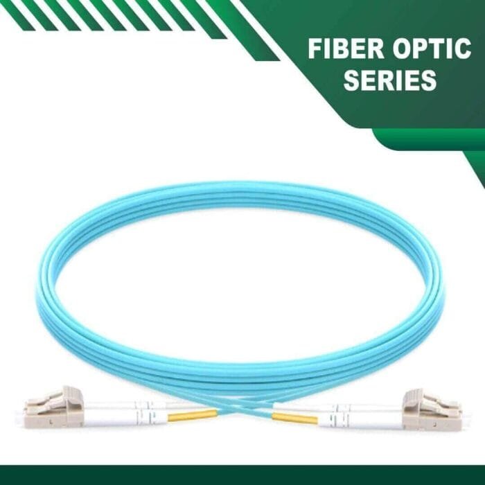 lc to lc upc duplex om3 fiber patch cord lszh multimode 1-100 meter - Image 1