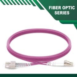 sc to lc upc duplex om4 fiber patch cord lszh multimode 1-100 meter