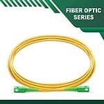 sc to sc apc simplex fiber patch cord lszh single mode 1-100 meter