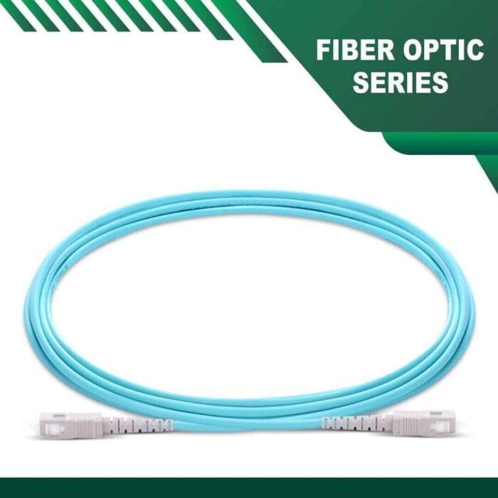 sc to sc upc simplex om3 fiber patch cord lszh multimode 1-100 meter - Image 1