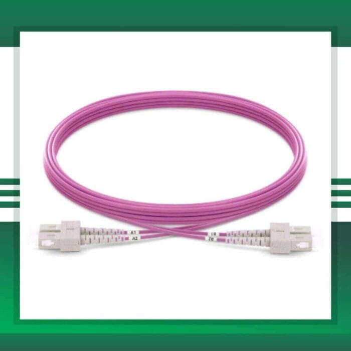 sc to sc upc duplex om4 fiber patch cord lszh multimode 1-100 meter - Image 3