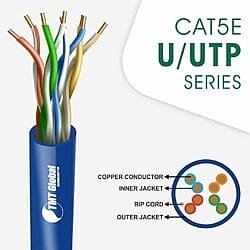 CAT5e U/UTP PVC Network Cable 24 AWG 4 Pair 305 m – 5X14ZMPX Series