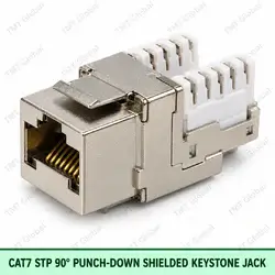 Cat7 STP 90deg Punchdown Shielded Keystone Jack by TMT Global