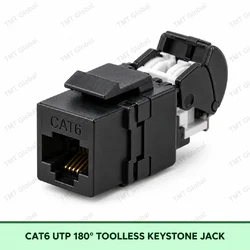Cat6 UTP 180deg Toolless Keystone Jack by TMT Global