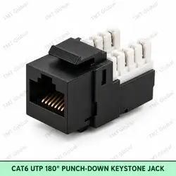 Cat6 UTP 180deg Punchdown Keystone Jack by TMT Global