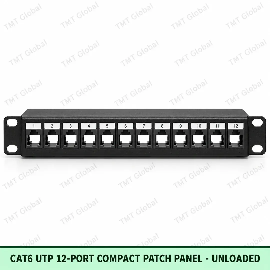 Cat6 UTP 12-Port Compact Patch Panel | Unloaded by TMT Global Cat6 UTP 12-Port Compact Patch Panel | Unloaded by TMT Global