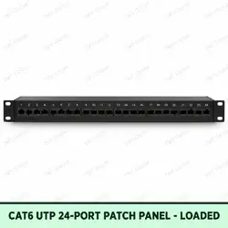 Cat6 UTP 24-Port Patch Panel Loaded by TMT Global