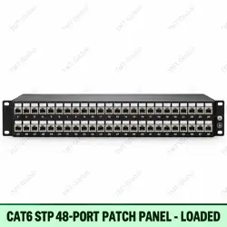 Cat6 STP 48-Port Patch Panel Loaded by TMT Global