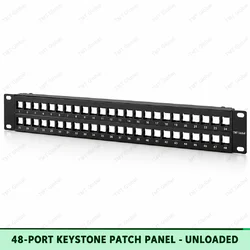 Universal 48-Port Keystone Patch Panel | Unloaded by TMT Global