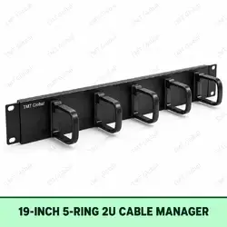 19 inch 5 ring 2U cable manager by TMT Global