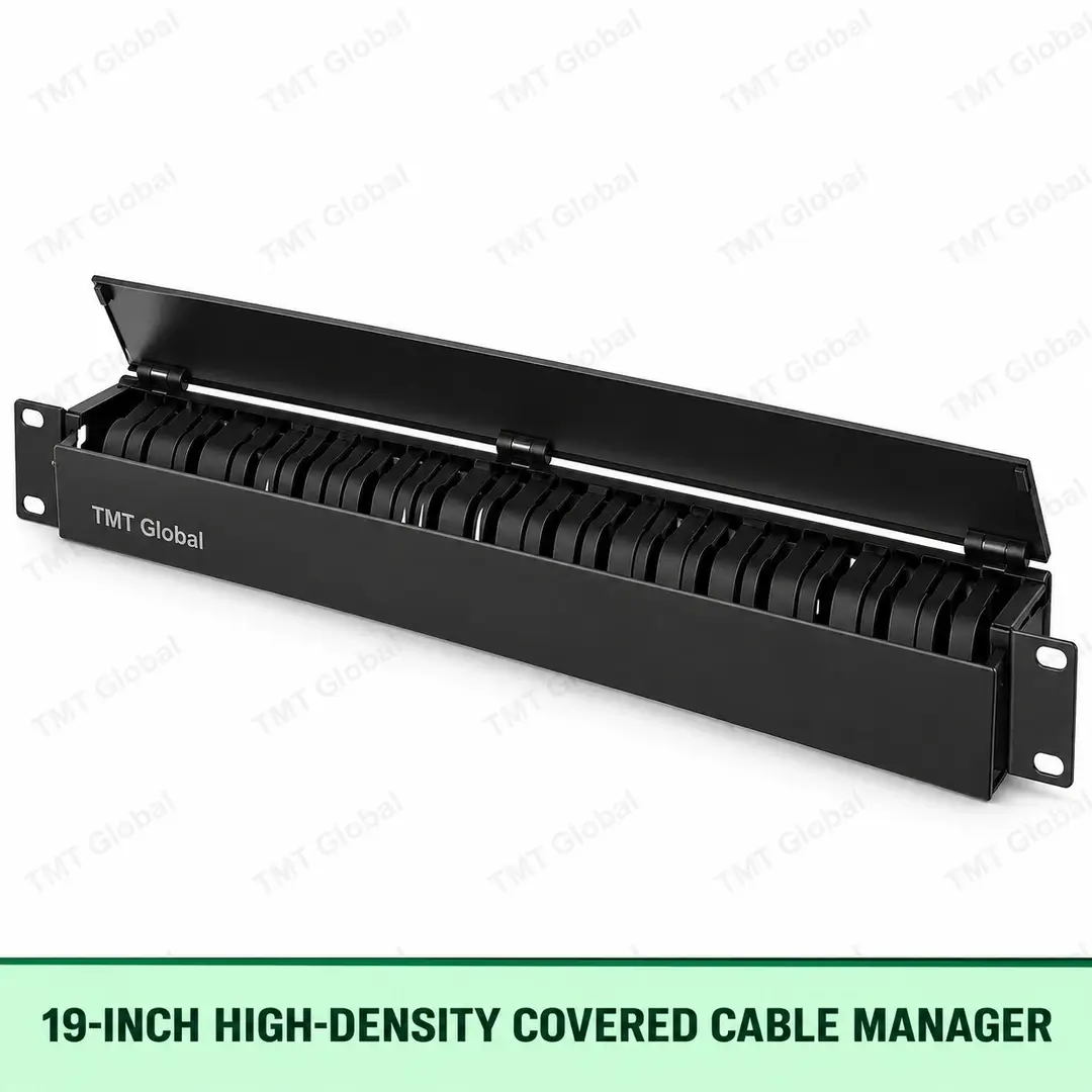 19-inch high-density covered cable manager by TMT Global 19-inch high-density covered cable manager by TMT Global