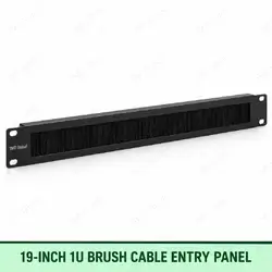 19-inch 1U Brush Cable Entry Panel by TMT Global