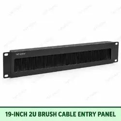 19-inch 2U Brush Cable Entry Panel by TMT Global