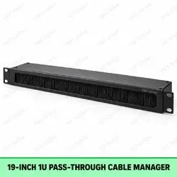 TMT 19-inch 1U Horizontal Pass-Through Cable Manager Series by TMT Global