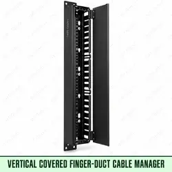 vertical covered finger-duct cable manager, TMT Global